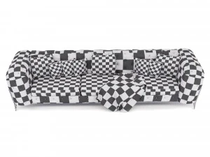 sofawithnailedleather 3D Model