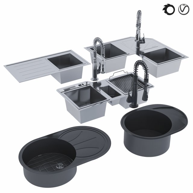 sinkcollection Modelo 3D .c4d .max .obj .3ds .fbx .stl .blend 