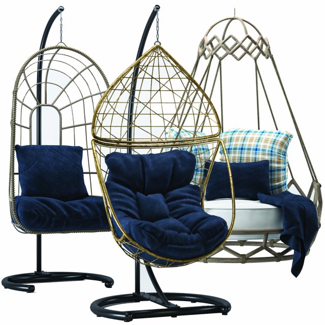 hangingchair Model 3D .c4d .max .obj .3ds .fbx .stl .blend 