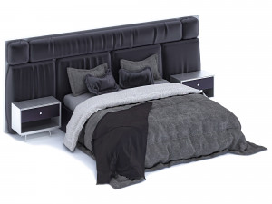 modernbed Modello 3D
