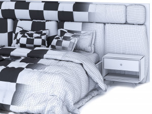 modernbed Modelo 3D