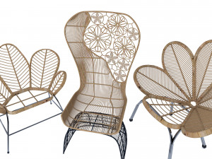 woodengardenchair 3D 모델