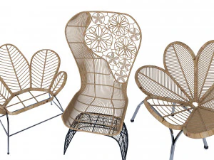 woodengardenchair 3D Model