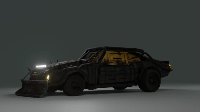 chevrolet camaro 1969 post apocalypse edition 3D Model .c4d .max .obj .3ds .fbx .stl .blend