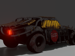 chevrolet camaro 1969 post apocalypse edition 3D Model
