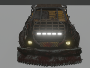 chevrolet camaro 1969 post apocalypse edition 3D Model