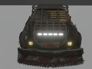 chevrolet camaro 1969 post apocalypse edition 3D Model