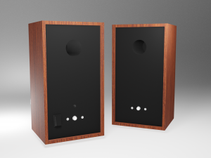 black speakers pc 3D Model
