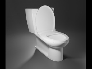 3d bathroom set toilet bidet sink Modello 3D