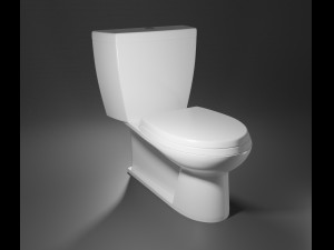 3d bathroom set toilet bidet sink Modello 3D