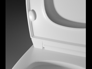 3d bathroom set toilet bidet sink Modello 3D