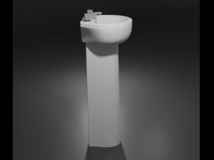 3d bathroom set toilet bidet sink Modello 3D