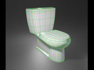 3d bathroom set toilet bidet sink Modello 3D