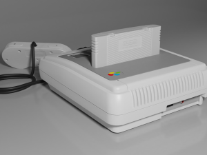 super nintendo entertainment system snes pal Modelo 3D