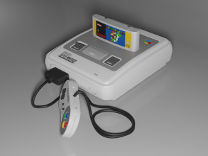 super nintendo entertainment system snes pal Modelo 3D