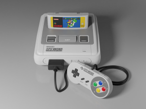 super nintendo entertainment system snes pal Modelo 3D