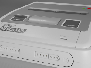 super nintendo entertainment system snes pal Modelo 3D