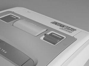 super nintendo entertainment system snes pal Modelo 3D