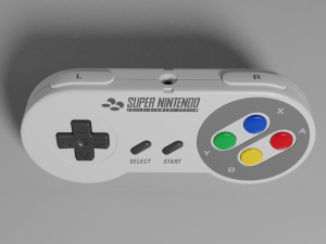 super nintendo entertainment system snes pal Modelo 3D