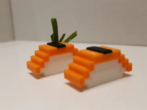 deniz yosunu suşi ile mod&uuml;ler nigiri 3D Baskı Modeli