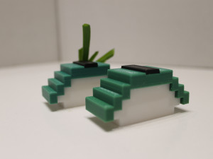 modular nigiri with seaweed sushi 3D Baskı Modeli