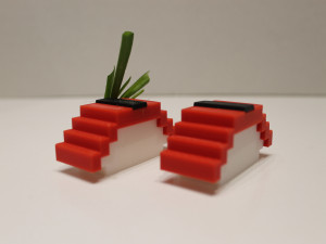modular nigiri with seaweed sushi 3D Baskı Modeli