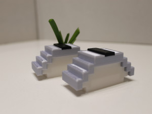 modular nigiri with seaweed sushi 3D Baskı Modeli