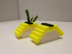 modular nigiri with seaweed sushi 3D Baskı Modeli