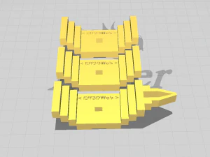modular nigiri with seaweed sushi 3D Print Model