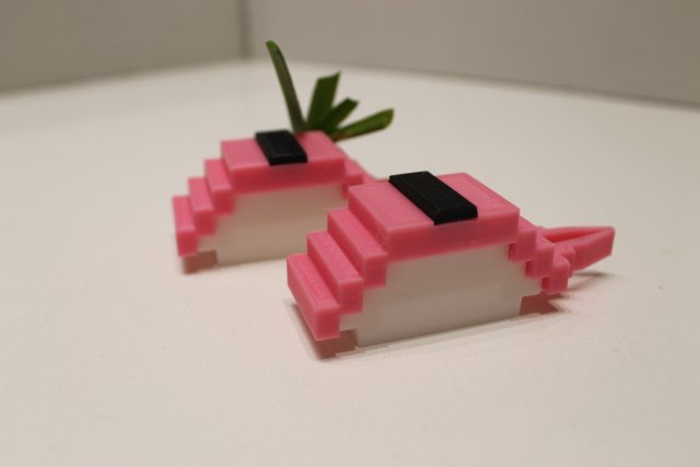 modular nigiri crayfish with seaweed sushi 3D Print Model .c4d .max .obj .3ds .fbx .stl .blend 