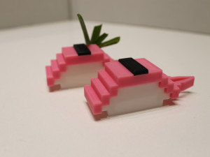 modular nigiri crayfish with seaweed sushi 3D Print Model