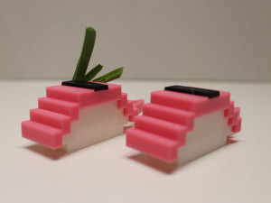 modular nigiri crayfish with seaweed sushi 3D Print Model