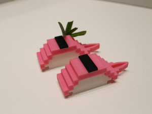 modular nigiri crayfish with seaweed sushi 3D Print Model