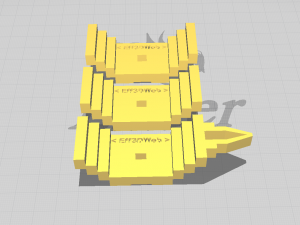 modular nigiri crayfish with seaweed sushi 3D Print Model