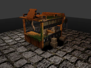 casa medieval Modelo 3D