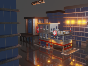house hospital Model 3D