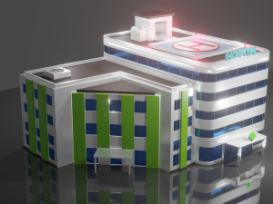 house hospital Model 3D