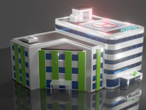 домашня лікарня 3D Модель