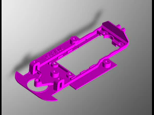 Chassis 908-3 Slot Car 132 Scale 3D Print Model