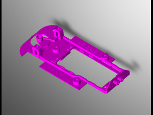 Chassis 908-3 Slot Car 132 Scale 3D प्रिंट मॉडल