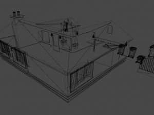 american family house 3D 模型