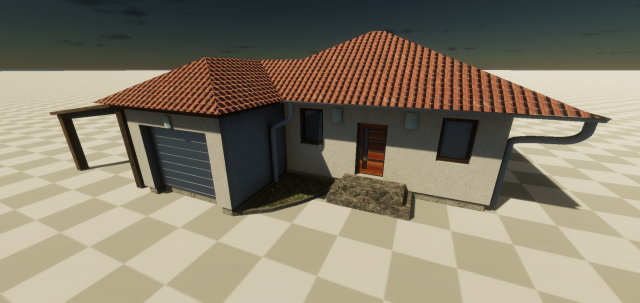 european family house Modello 3D .c4d .max .obj .3ds .fbx .stl .blend 