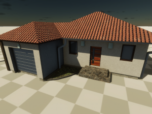 european family house 3D Модель