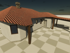 european family house Modello 3D
