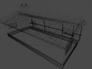 winter hunting hut 3D Model