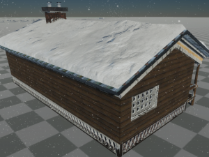 winter hunting hut 3D Model