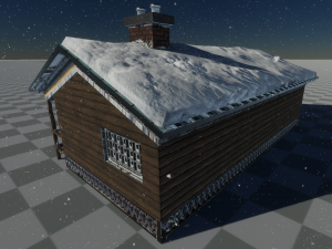 winter hunting hut 3D Model