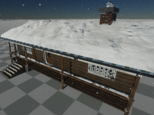 winter hunting hut 3D Model