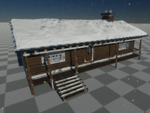 winter hunting hut 3Dモデル