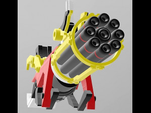transformers prime beast hunters optimus prime gatling Modèles 3D en vedette